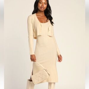 Lulús iconic duo ribbed knitted two piece